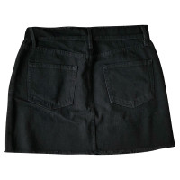 Frame Denim Skirt Jeans fabric in Black