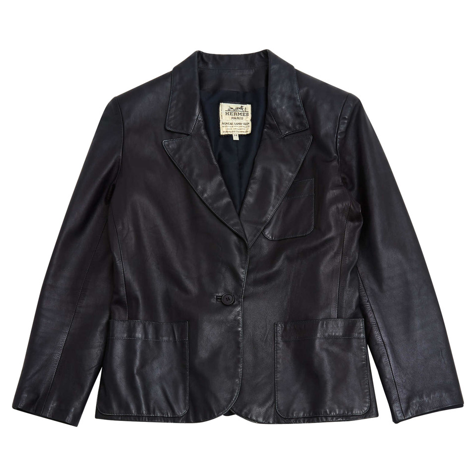 Hermès leather jacket