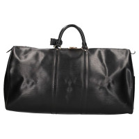 Louis Vuitton Keepall 55 Leather in Black