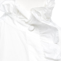 H&M (Designers Collection For H&M) Top en Coton en Blanc
