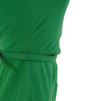 Gucci Grünes Seidenkleid mit Gürtel