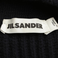 Jil Sander Pullover in maglia blu scuro