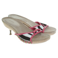 Miu Miu Sandalen met animal print