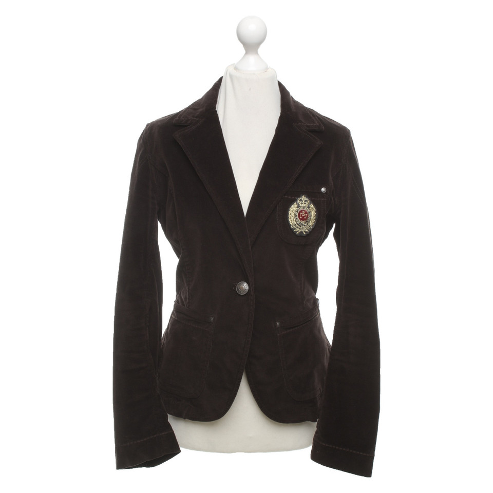 Calvin Klein Blazer in Cotone in Marrone