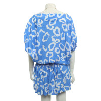 Diane Von Furstenberg Kleid in Blau/Weiß