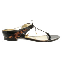 Dolce & Gabbana Platte sandalen in zwart