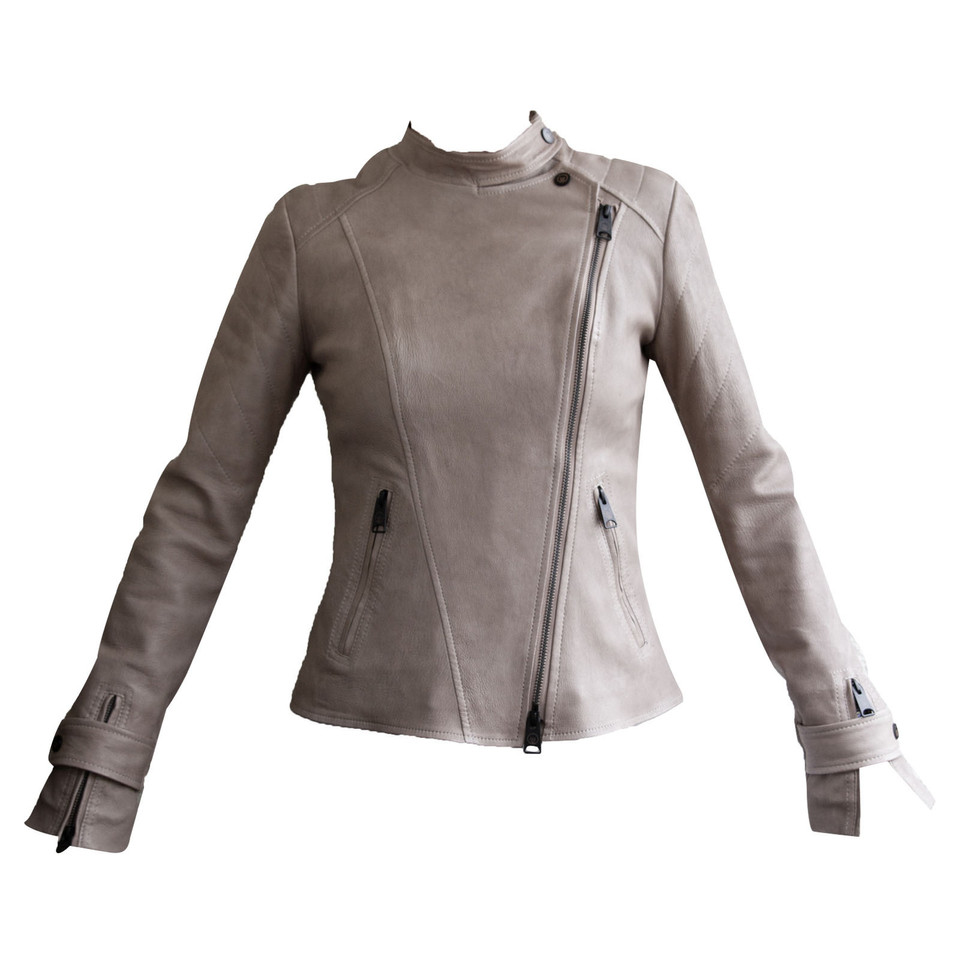 Sly 010 Jacke/Mantel aus Leder in Beige