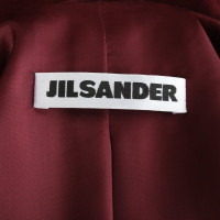 Jil Sander Jacket/Coat Wool in Bordeaux