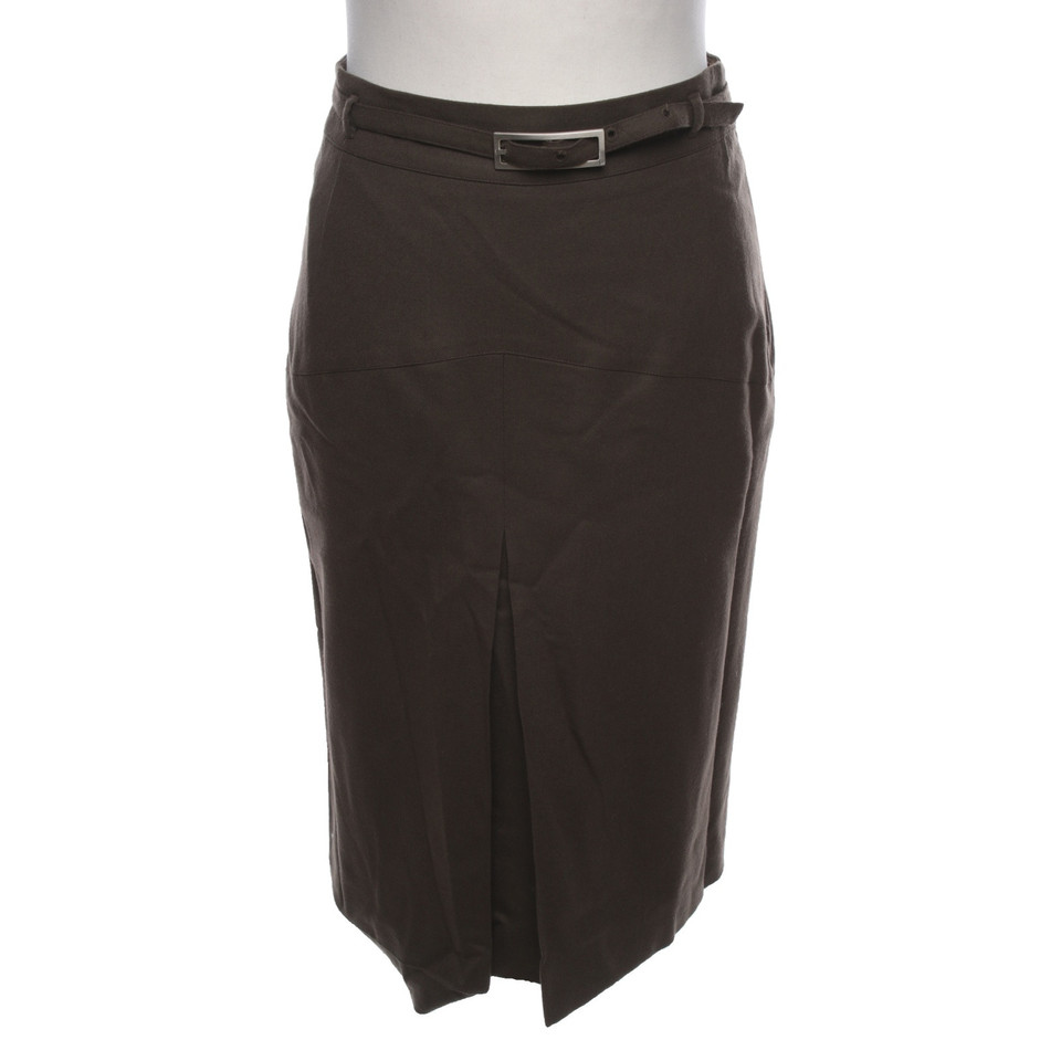 Carolina Herrera Skirt Wool in Brown
