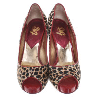 D&G Leopard-style peep-toes