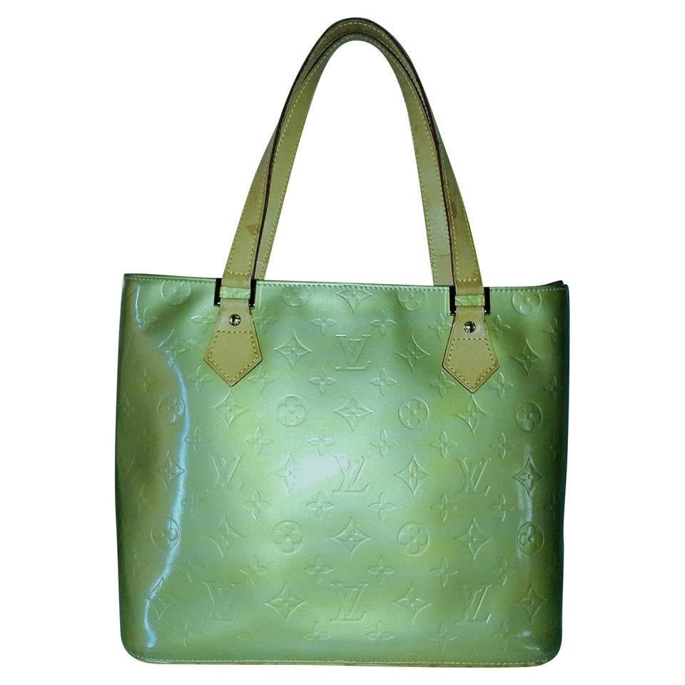 Louis Vuitton Houston Patent leather in Green