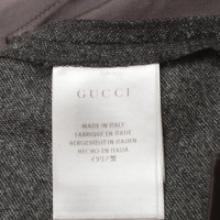 Gucci pantaloni tweed in grigio
