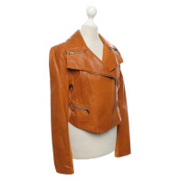 Bcbg Max Azria Jacket/Coat Leather in Ochre