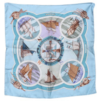 Hermès Zijden sjaal met een maritiem thema