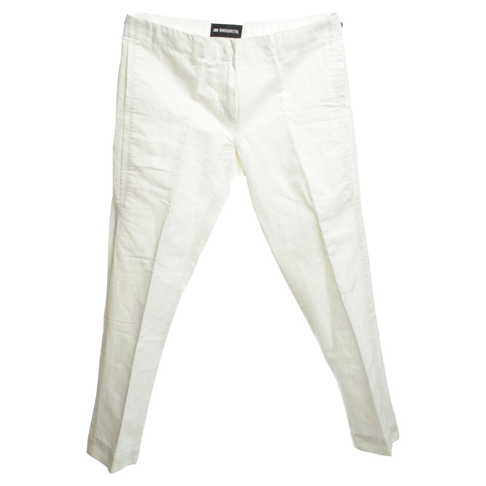 Ann Demeulemeester trousers in cream white
