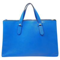Borbonese Tote bag in Pelle in Blu