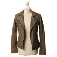 Iro Leather jacket in Taupe