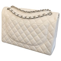 Chanel "Jumbo Flap Bag" in het wit