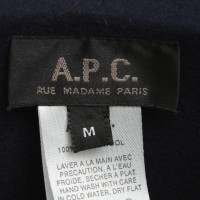 A.P.C. Bonnet de laine en bleu nuit