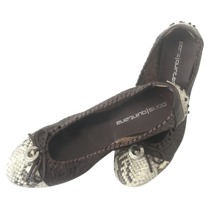 Pons Quintana Slippers/Ballerinas Leather in Brown