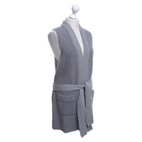 Chloé Long knit vest in grey