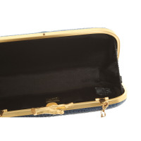 Diane Von Furstenberg clutch scatola con goffratura di rettile