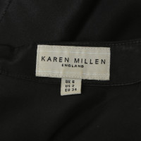 Karen Millen Seidenkleid in Schwarz