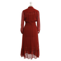 Comptoir Des Cotonniers Silk dress in red