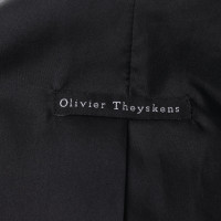 Olivier Theyskens Costume en cuir en noir