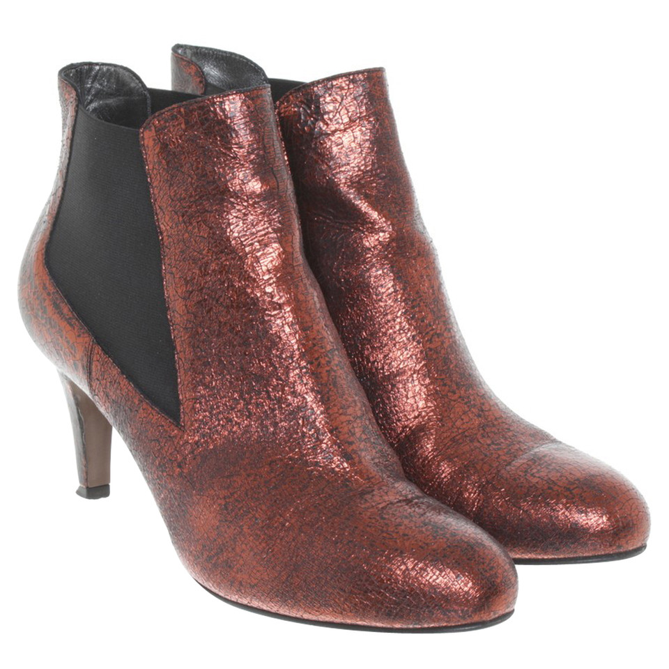 Navyboot Ankle boots in copper red