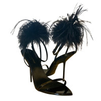 Yves Saint Laurent Sandales en Cuir verni en Noir