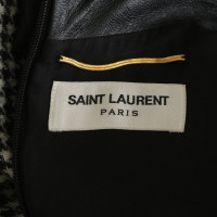 Saint Laurent Wollen jurk met patroon