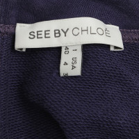 See By Chloé abito di cotone viola
