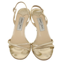 Jimmy Choo Strappy sandals in gold