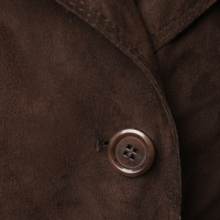 Hugo Boss Trench-Coat en cuir suédé 