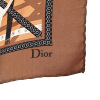 Christian Dior Kleurrijke zijden sjaal