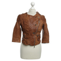 Karen Millen Leather jacket in Brown