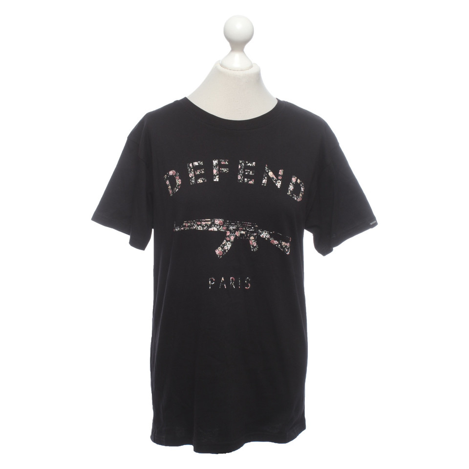 Defend Paris Capispalla in Cotone in Nero