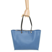 Furla Shopper Leer in Blauw