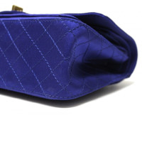 Chanel Flap bag blue satin