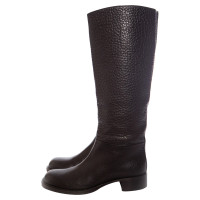 Prada Black leather boots