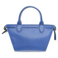 Longchamp Handtasche aus Leder in Blau