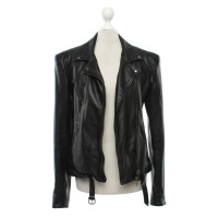 Autres marques Meatpacking D. - Veste en cuir noire