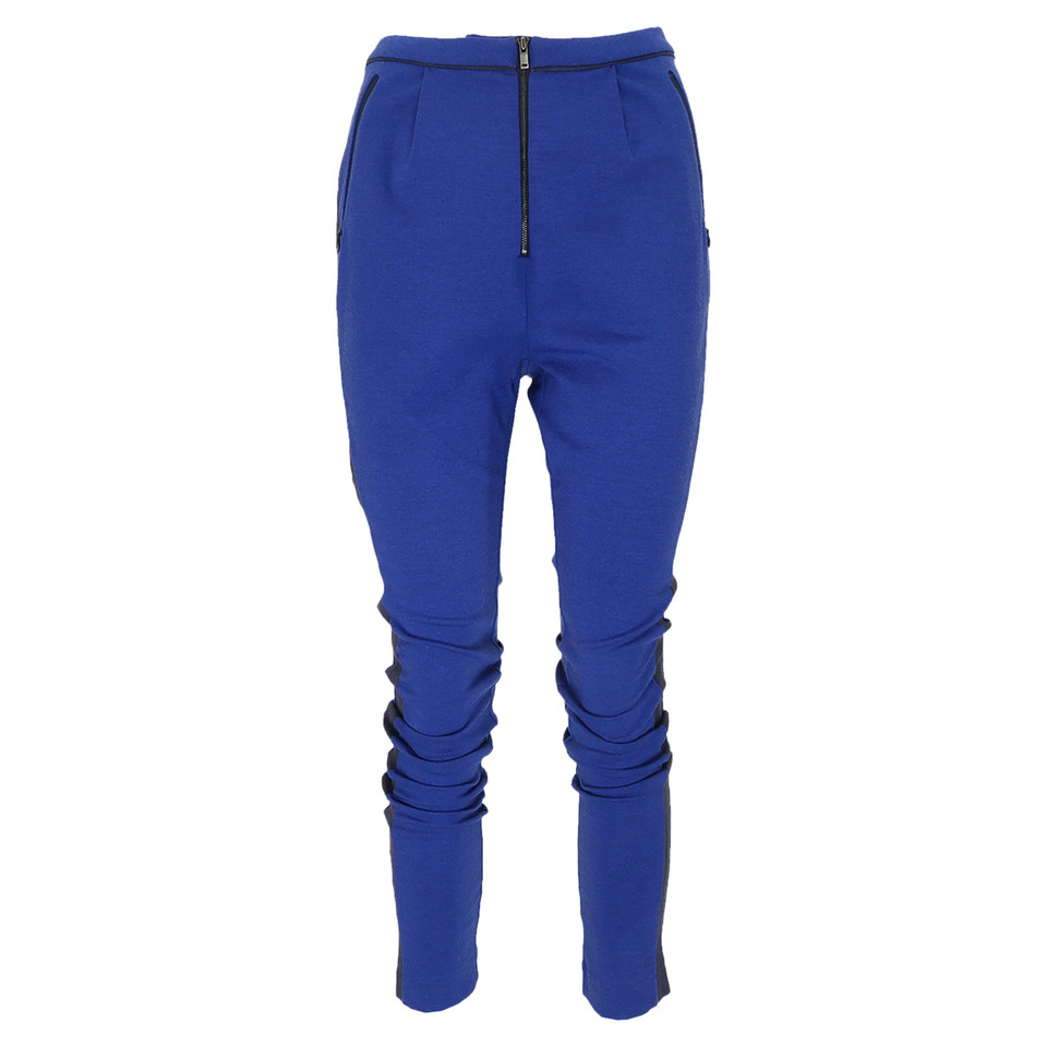 Designers Remix Paire de Pantalon en Laine en Bleu