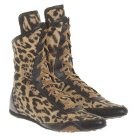 Roberto Cavalli Ankle boots with leopard print