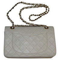 Chanel Classic Flap Bag Small Leather in White