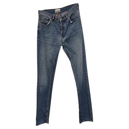 Ganni Jeans in Cotone in Blu