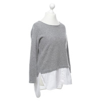 Luisa Cerano Sweater in grey / white