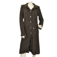 Stefanel Knitted coat with Glencheck lining