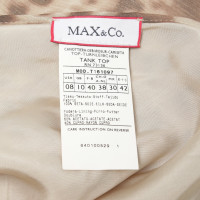 Max & Co Top in seta con motivo leopardo